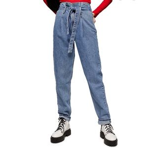 SWS Paper Bag Waist High Rise Jeans